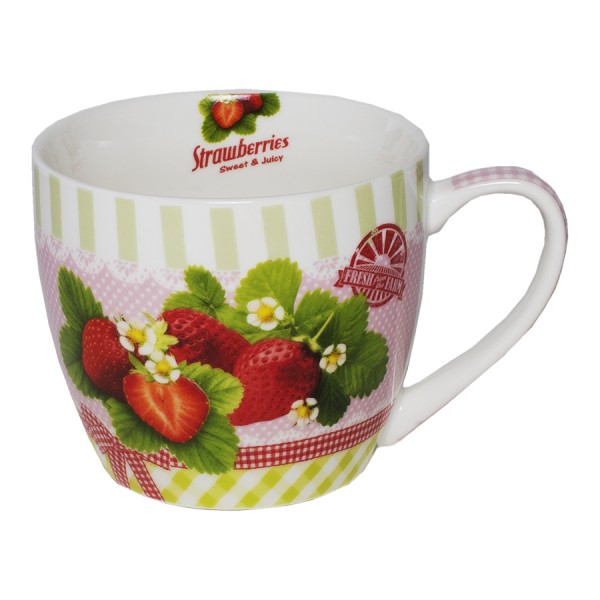 ppd Becher Erdbeere in Geschenkbox
