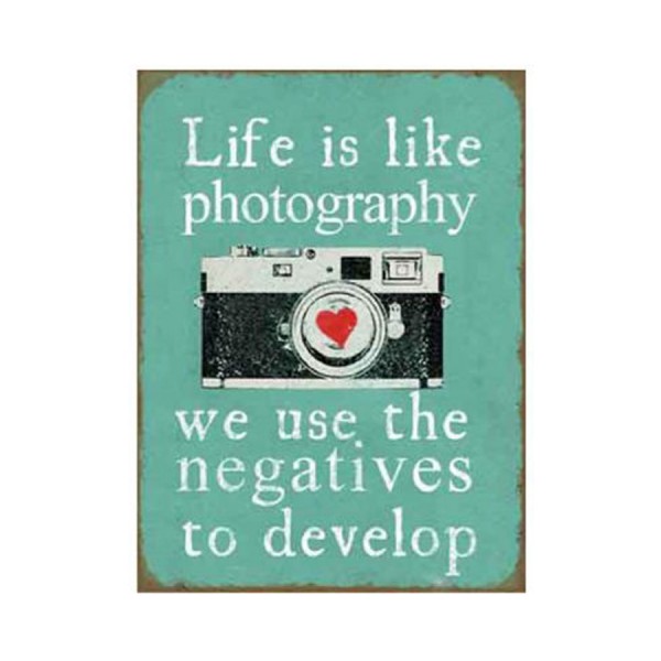 Magnettafel Life is like a...