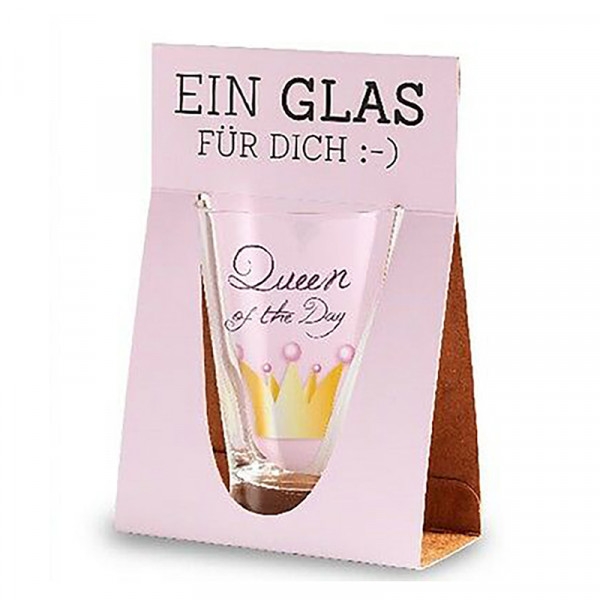 Queen of the Day Trinkglas la vida, Geschenk für Dich ;-)