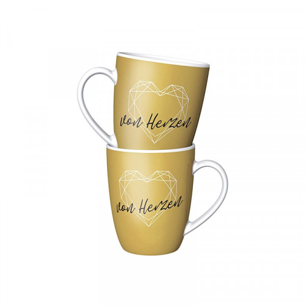von Herzen, Geschenk für dich ;-) Becher, Tasse, Mug, Porzellan, Becher für dich, La vida