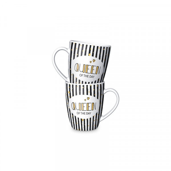 Geschenk für dich ;-) Becher Tasse Queen of the day Porzellan Accessoires