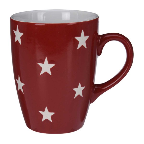 Becher mit Sterne klein rot