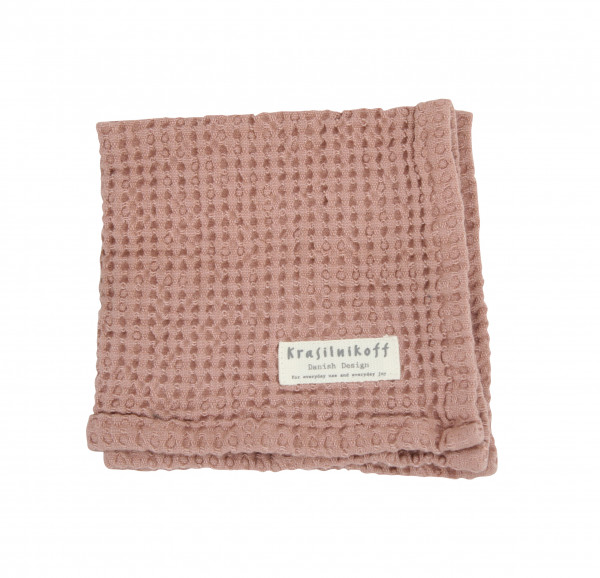 Krasilnikoff Handtuch Waffle Dusty Rose