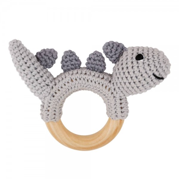 Sindibaba Rassel Dino grau Handmade
