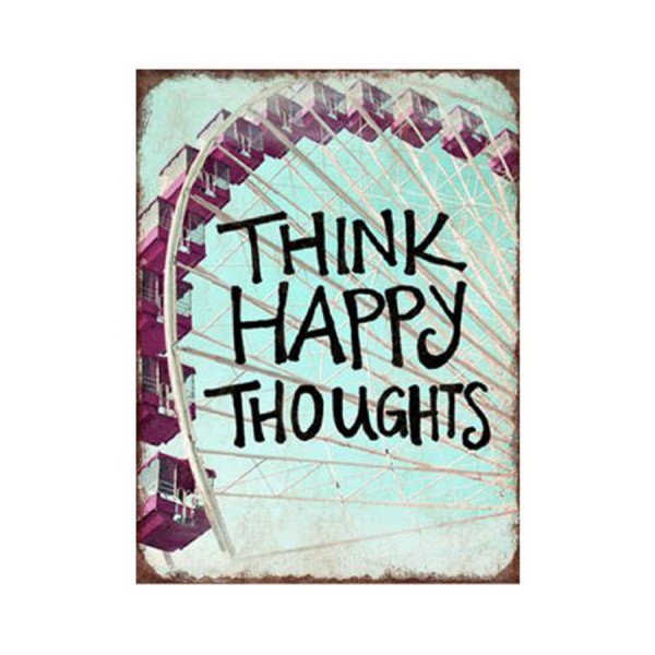 Magnettafel Think Happy Thoughts