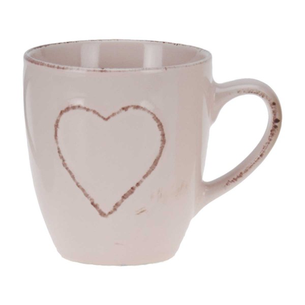 Becher Herz rosa