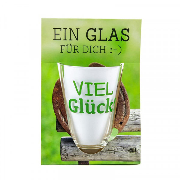 Geschenk für Dich ;-) Glas Viel Glück La Vida